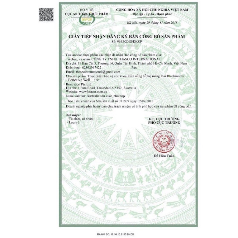 Viên uống tăng khả năng thụ thai Blackmores Conceiv