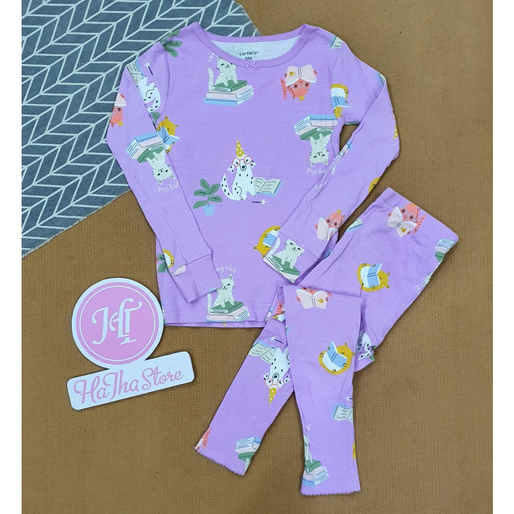 Pyjama / Đồ bộ thun dài Carter phôm ôm cho Bé Gái