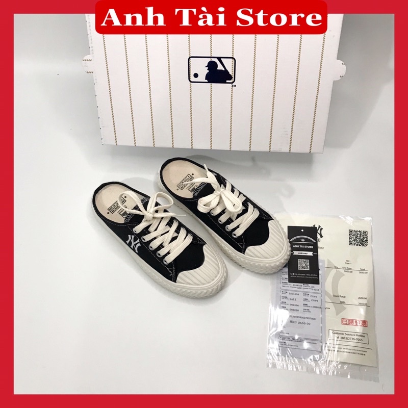 (⚡️Tặng Full bok + vớ + quà ⚡️) Giày sneakers nữ sục đạp gót đen đế bằng êm chân chống trơn trượt GS 766