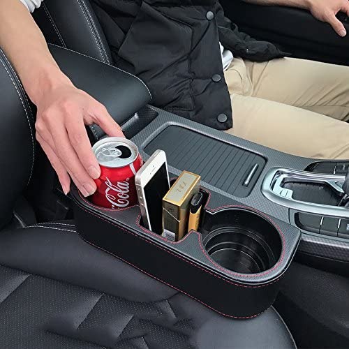Hộp Da Đựng Đồ Đa Năng Gắn Khe Hở Ghế Ngồi Xe Hơi Tiện Dụng