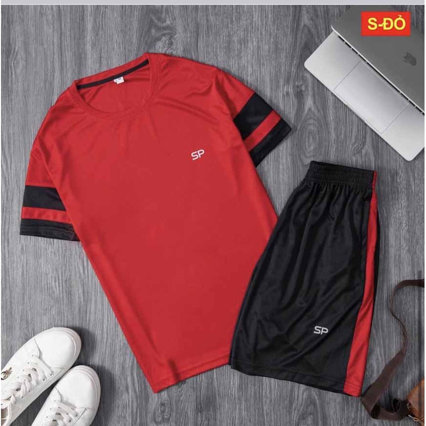Bộ thể thao nam cổ tròn in SURPRISE ⚡️ SALE BÁN SỈ⚡️ Đồ Mặc Nhà Tay ngắn Quần sọt vải thun lưới mè mát nhẹ nhiều kiểu