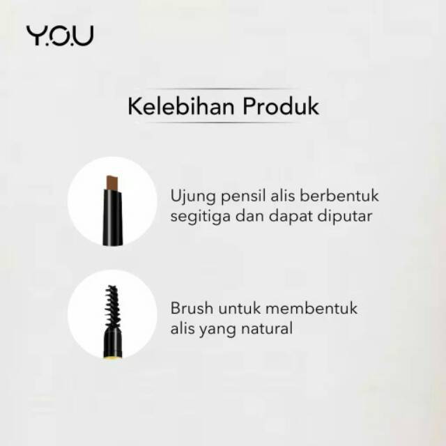 (hàng Mới Về) Bút Kẻ Lông Mày Hai Đầu Y.o.u | BigBuy360 - bigbuy360.vn