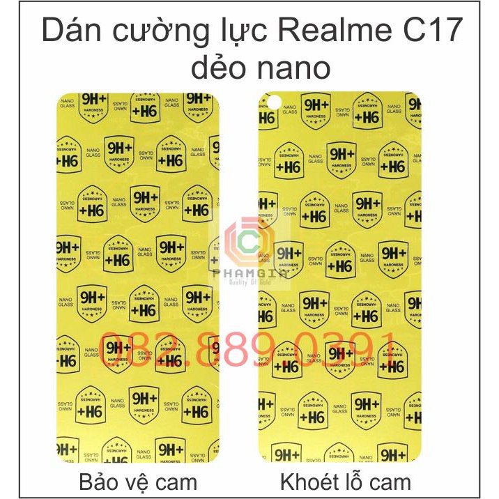 Dán cường lực Realme C17 dẻo nano siêu bền
