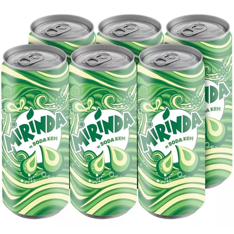 Thùng nước ngọt Mirinda Sođa kem 24 lon 330ml