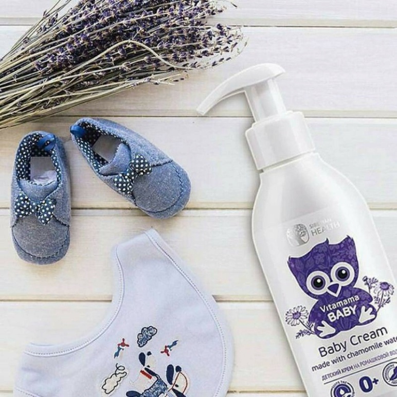 Kem dưỡng da cho bé Siberi Wellness - tinh chất dầu của Cúc la mã và lavender làm giảm kích thích da và dịu da-200ml