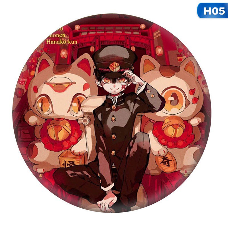 Tmdbyx Huy Hiệu Cài Áo Họa Tiết Hoạt Hình Yashiro Teru Minamoto Hanako Dễ Thương