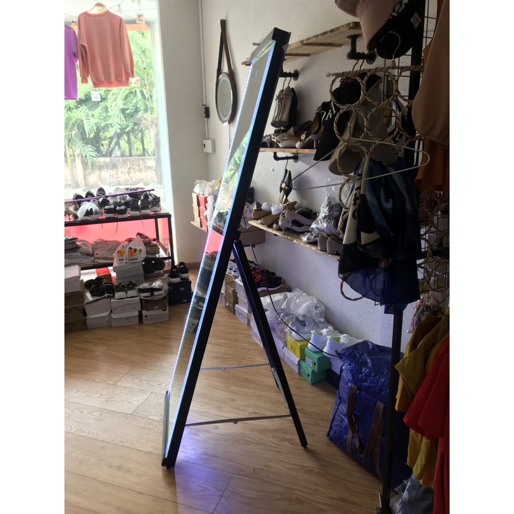 Gương Soi Toàn Thân  ♦️ HUGIASMART♦️ Gương Shop Thời Trang Cảm Ứng Đèn Led 40x170cm