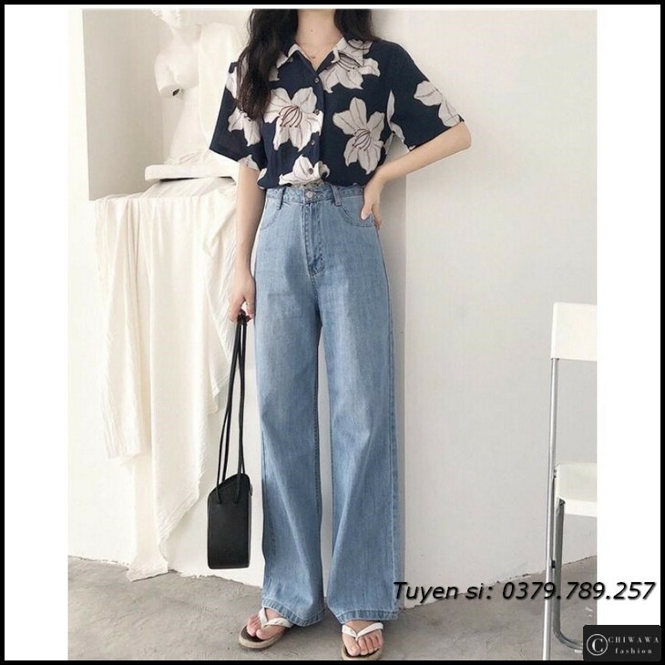 [Sỉ] Quần jean nữ baggy giá rẻ TA03