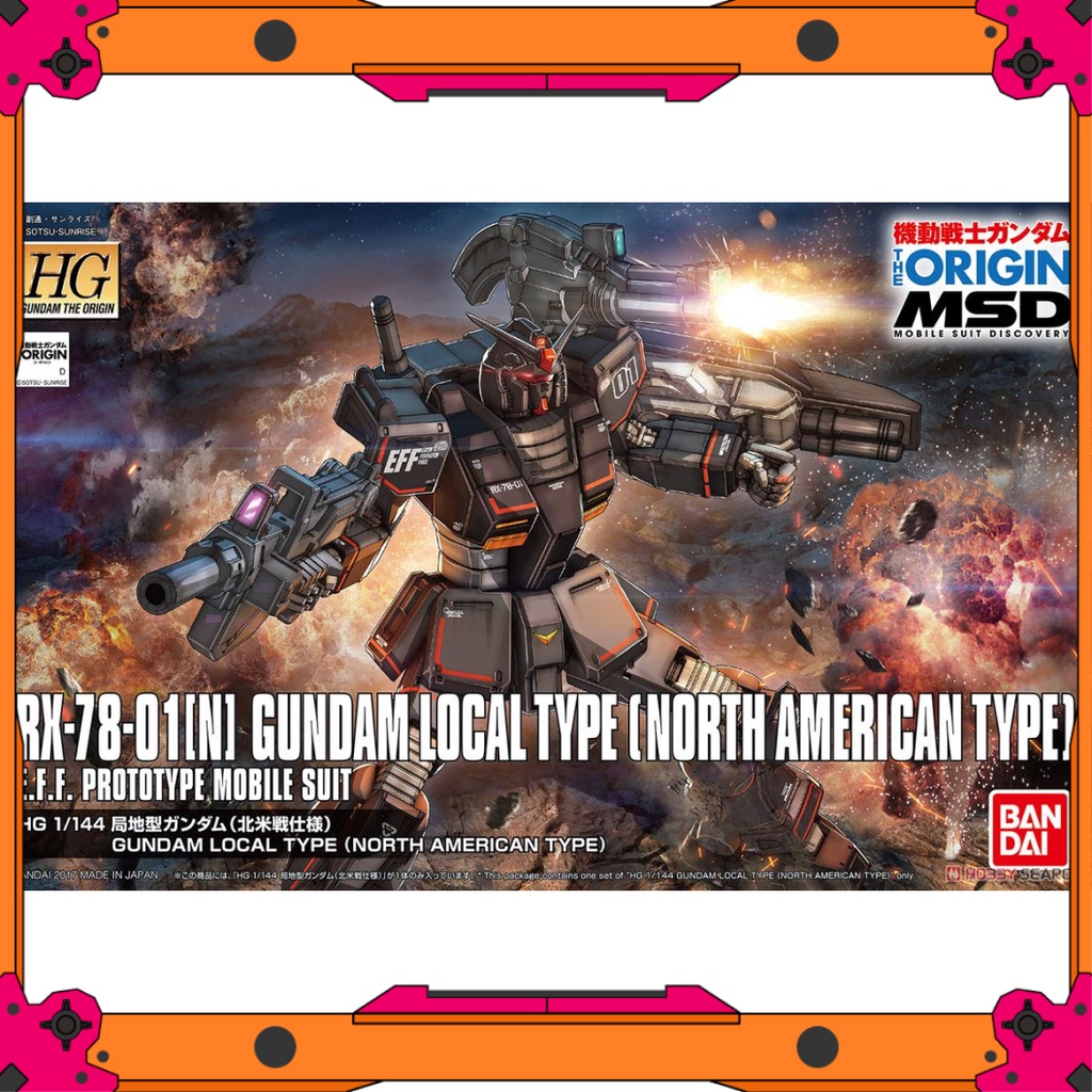 Mô hình lắp ráp Gundam HG GTO Gundam Local Type - North American type