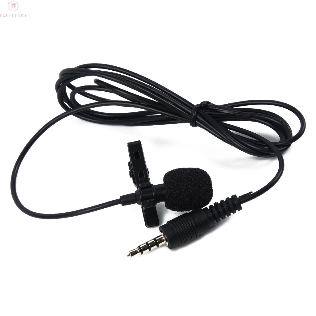 Microphone dạng kẹp gắn cổ áo thích hợp cho điện thoại iPhone