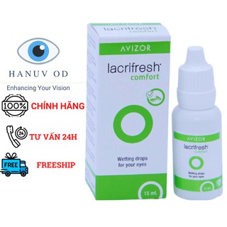 NƯỚC MẮT NHÂN TẠO LACRIFRESH Avizor cho kính áp tròng và GIẢM KHÔ MẮT