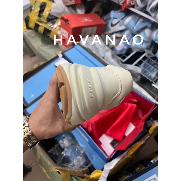 Giày Gucci ny 11  ❤️Free ship❤️ giày Gc da bò in 3d đế nâu lót hoa cao cấp  .  Thể thao nam nữ sneaker