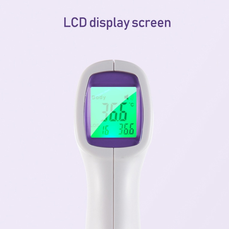 Nhiệt kế ANKNDO đo trán và cơ thể sử dụng tia hồng ngoại ir thiết kế nhỏ gọn màn hình LCD kỹ thuật số không cần tiếp xúc