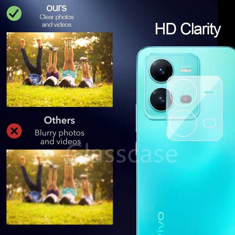 Kính Cường Lực 3D Bảo Vệ Camera Sau Cho Vivo V25 V25e V 25 VivoV25 2022 Vivo V25 5G V25 Pro V25Pro Y22 Y22S Y16