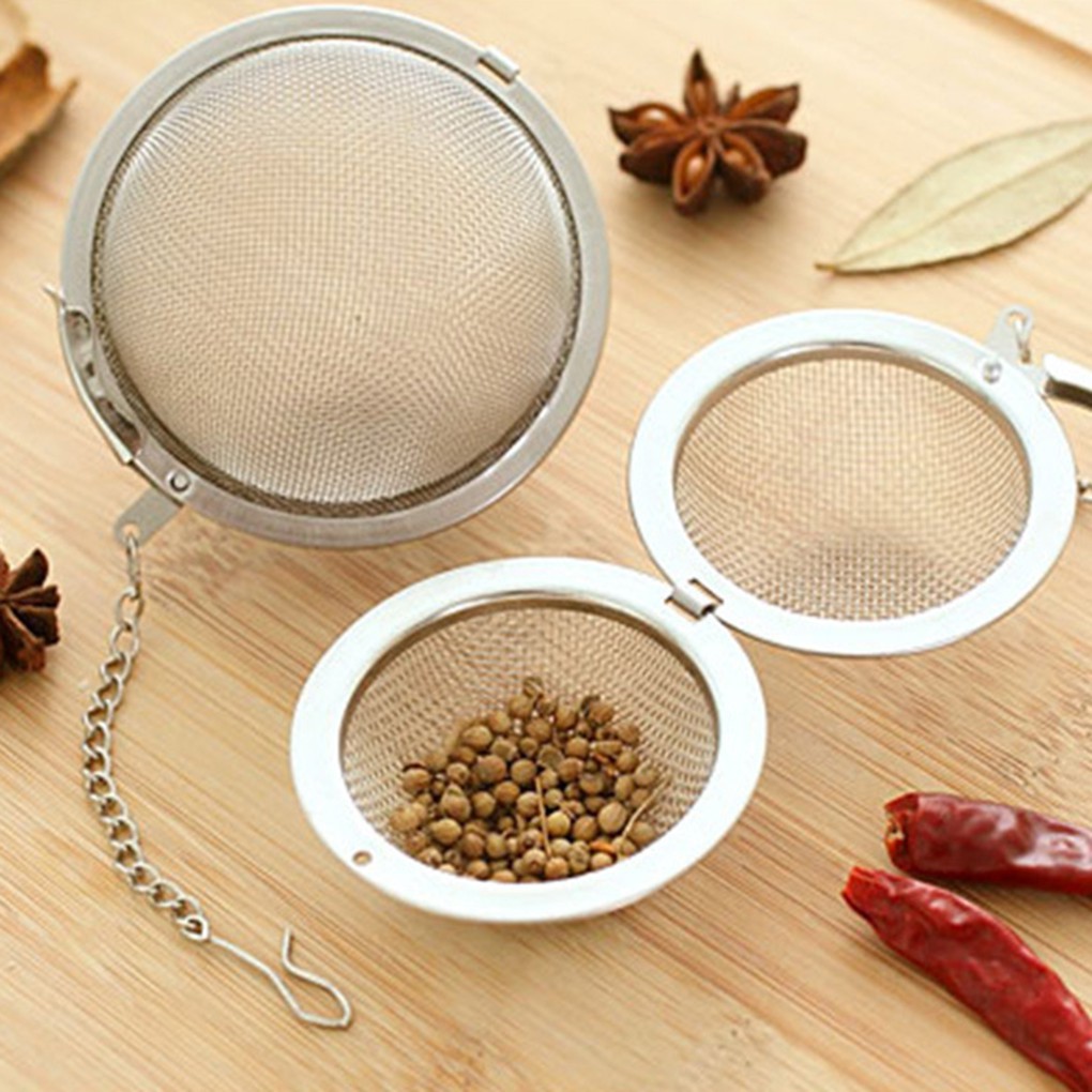 Dụng cụ lọc trà, Lọc gia vị bằng inox kết hợp thép không gỉ  mini - Dụng cụ nhà bếp ( 4,5cm)