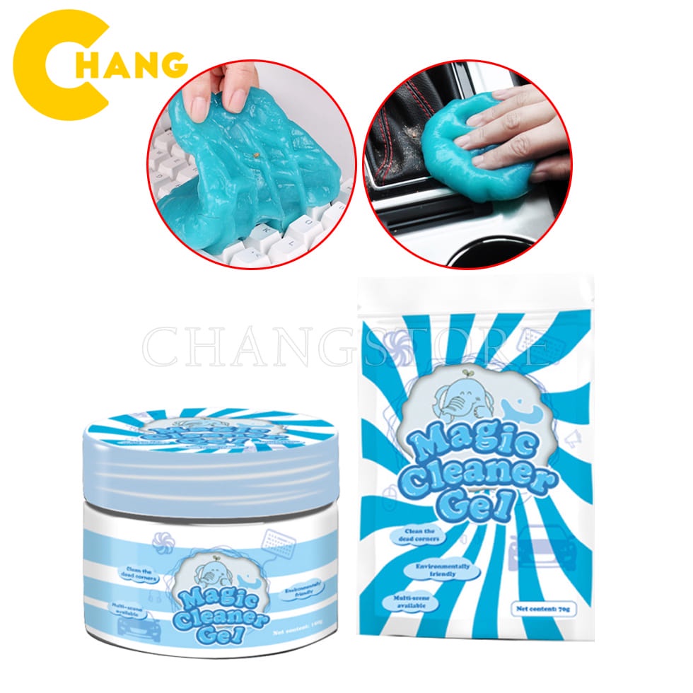 Cao su mềm lau nội thất ô tô đa chức năng, gel làm sạch bùn bàn phím khe hở tạo tác loại bỏ bụi