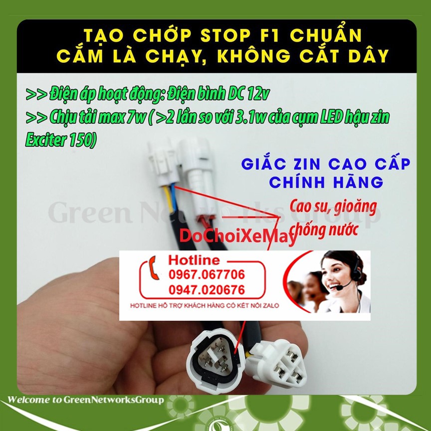 Mạch stop F1 nháy Exciter 150 Greennetworks