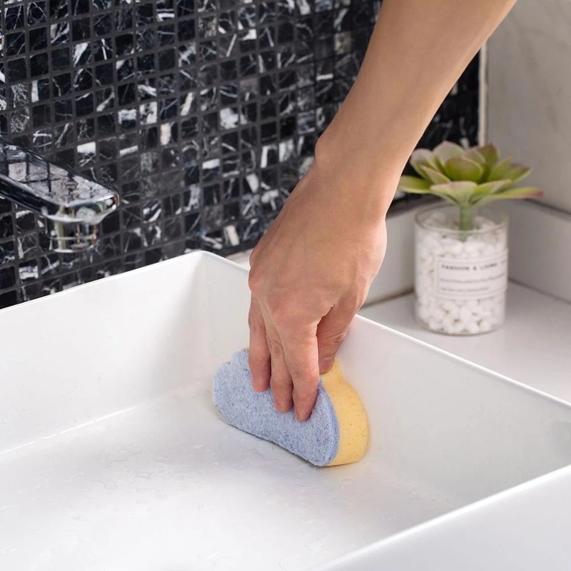 1 Miếng Bọt Biển Rửa Chén Hình Đám Mây Đa Năng