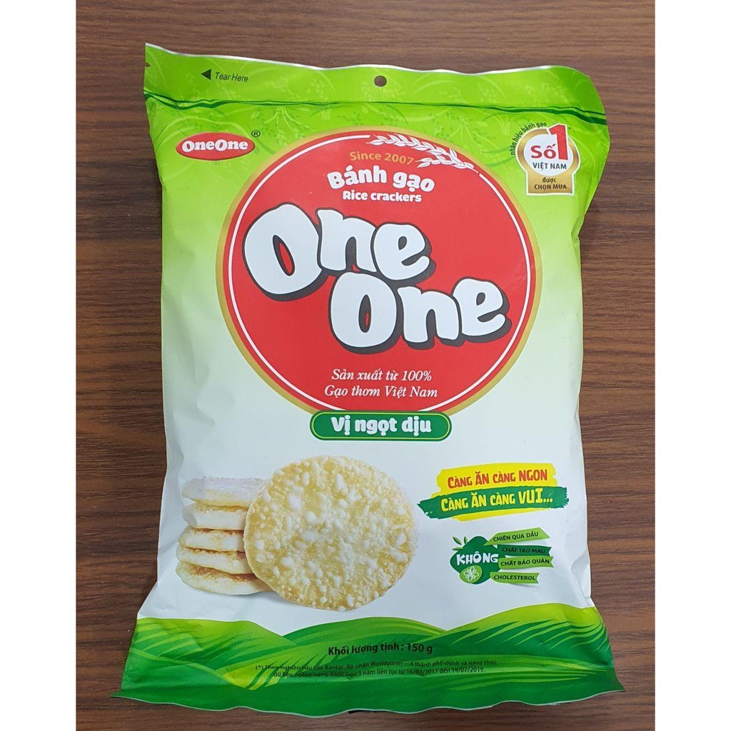 Bánh gạo vị ngọt dịu One One gói 150g