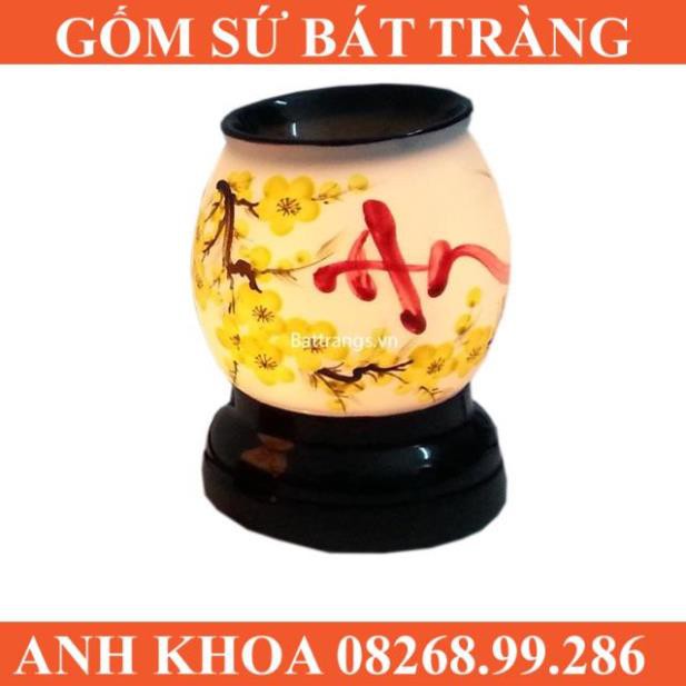 Đèn tinh dầu cỡ to - Gốm sứ Bát Tràng Anh Khoa