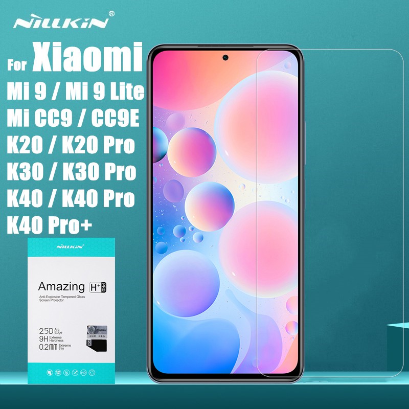 Kính cường lực Xiaomi Mi 9T Pro Mi 9 Lite Redmi K20 K30 K40 Pro Ultra Mi CC9 CC9e Poco F2 Pro Nillkin Amazing 9H / H+ P