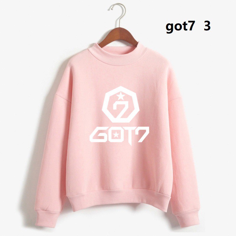 Áo Hoodie Dài Tay In Hình Exo Twice Bts Wanna Blackpink One Got7 2018