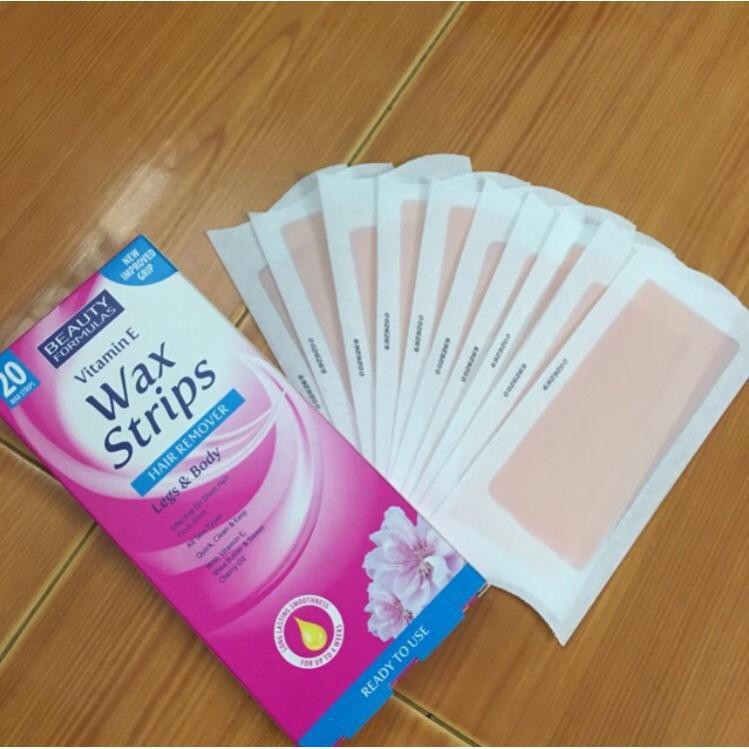[Mã COS2704 giảm 8% đơn 250K] Miếng Dán Tẩy Lông Beauty Formulas Wax Strips - Hộp 20 miếng (10 Miếng Đôi) | BigBuy360 - bigbuy360.vn