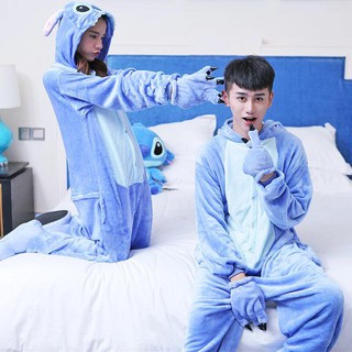 Pijama thú hình stitch xanh (có sẵn)