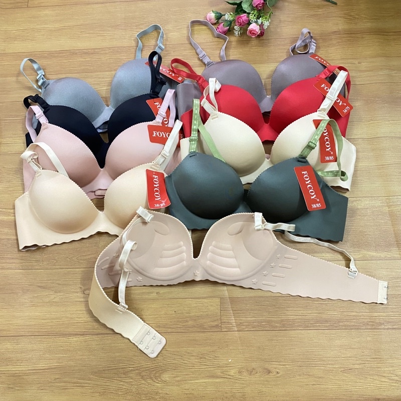 Combo 3 áo ngực su đúc trơn không gọng nâng ngực