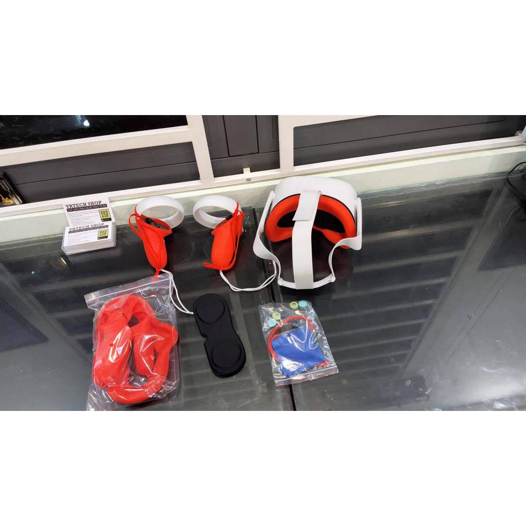 Bộ phụ kiện đệm bằng silicon chống mồ hôi bảo vệ tay cầm chơi game Oculus Quest 2 - MINPRO | BigBuy360 - bigbuy360.vn