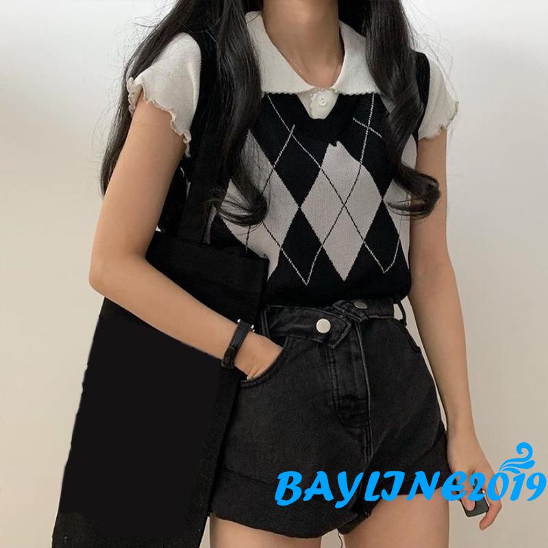 Áo Len Nữ Không Tay Cổ Chữ V Thời Trang Quyến Rũ