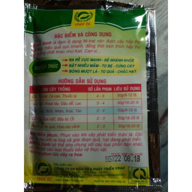 [SIEURE] Phân bón lá cao cấp Nimag Xanh kích rê, mượt lá, bật mầm