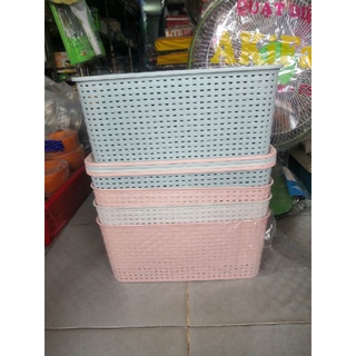 Combo 5 rổ vuông nắp size trung
