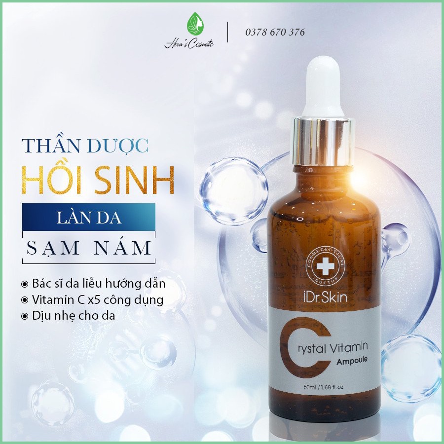 Tinh chất dưỡng trắng da Idr Skin _ IDr.Skin Crystal vitamin C Serum-Ampoule 50ml