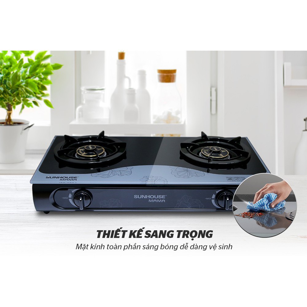 Bếp gas dương kính SUNHOUSE MAMA MMB0782L