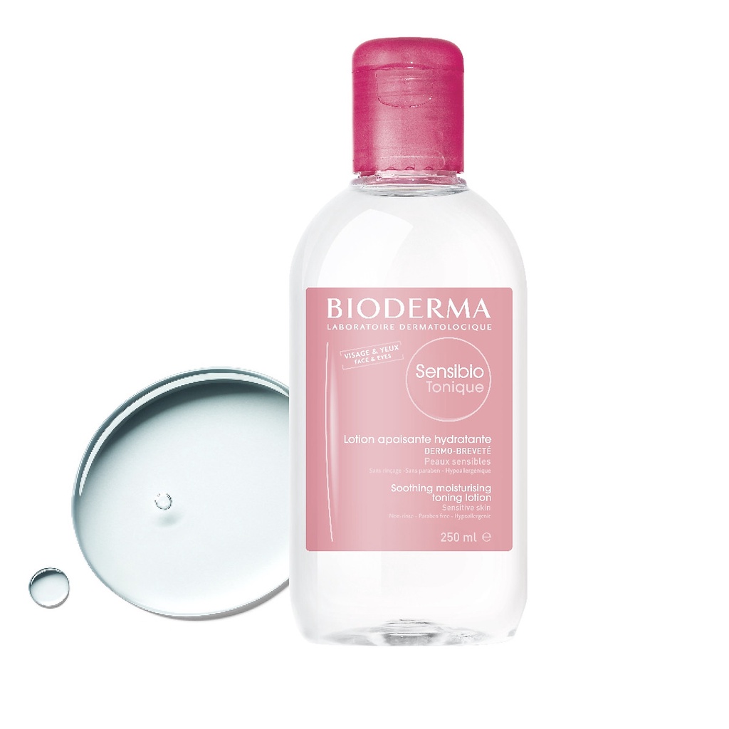 Nước hoa hồng dưỡng ẩm dành cho da nhạy cảm BIODERMA Sensibio Tonique 100ml - 250ml