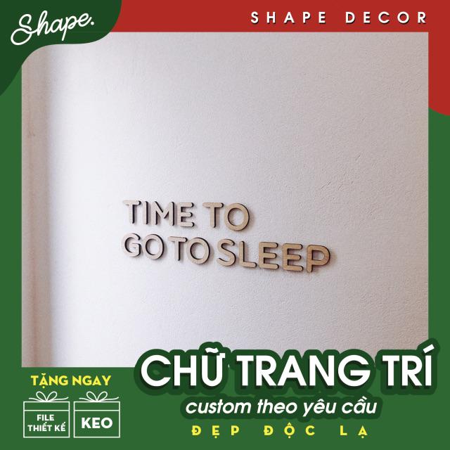 Chữ trang trí dán tường [ ảnh thật của shop ] [ nhận thay chữ theo yêu cầu ]