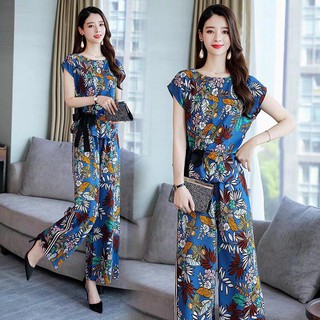 Set đồ bộ họa tiết hoa lá - KV2664