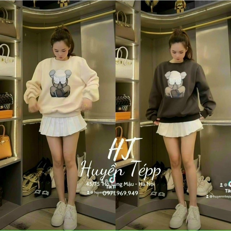 Áo nỉ gấu da cá cưng xỉu | BigBuy360 - bigbuy360.vn