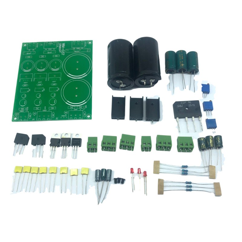 zzz LM317 LM337 Rectifier Filter Power Supply Board Kit Multi-channel Adjustable