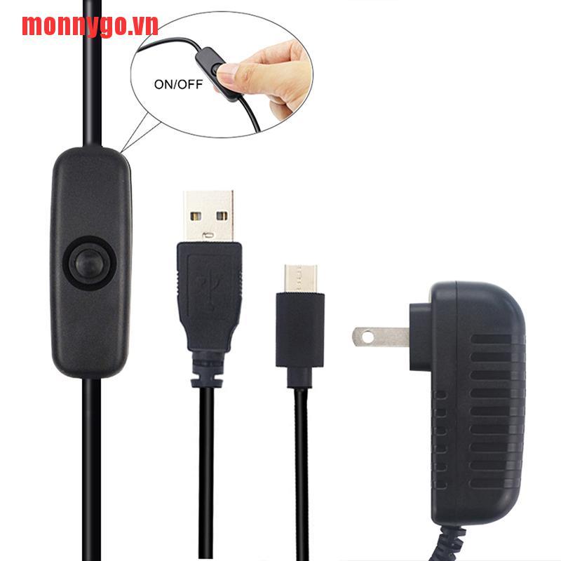 [monnygo]For Raspberry Pi 4 Model B Power Supply Adapter Charger USB Type-C