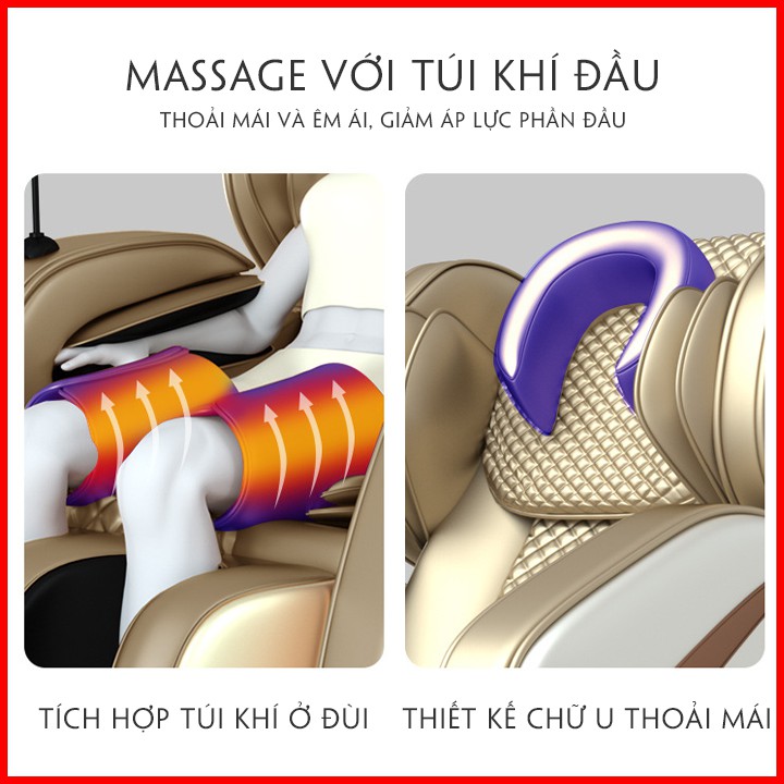 ☀️ Ghế Massage Toàn Thân N8 Gold New ☀️ , Ghế Massage công nghệ nhật tích hợp 18 chức năng màn LCD cảm ứng