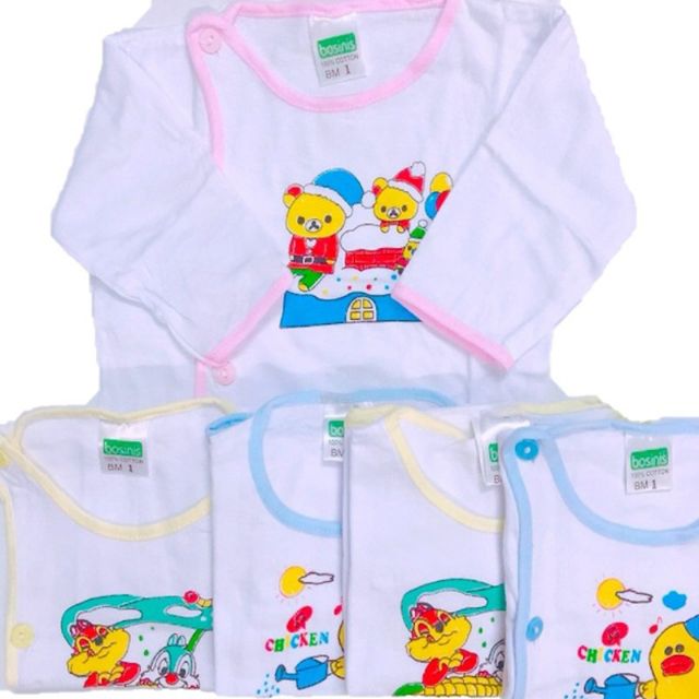 Áo dài tay cho bé vải cotton