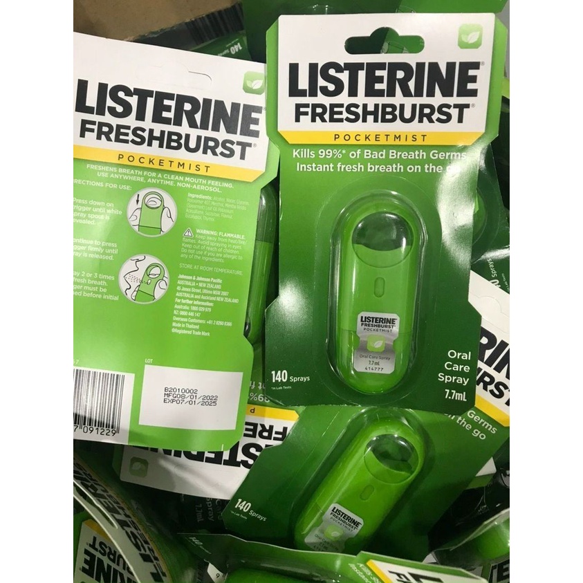 Xịt miệng diệt khuẩn của Listerine