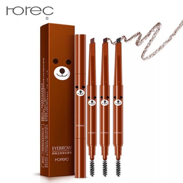 Chì kẻ mày 2 đầu Rorec Eye Brown nội địa Trung