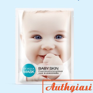Mặt nạ BIOAQUA em bé Baby Skin Fresh Xanh Ngọc cũng cáp dưỡng chất cho da