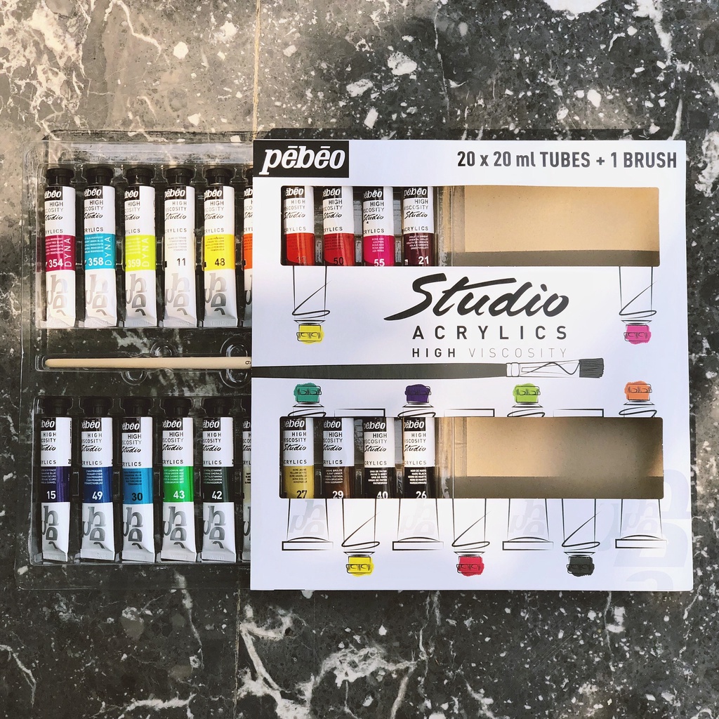 - BỘ MÀU ACRYLIC PEBEO STUDIO
