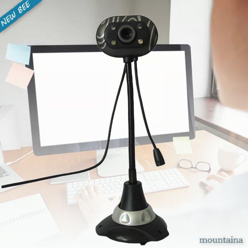 Webcam Hd Usb Có Thể Xoay Kèm Micro Tiện Dụng Cho Pc