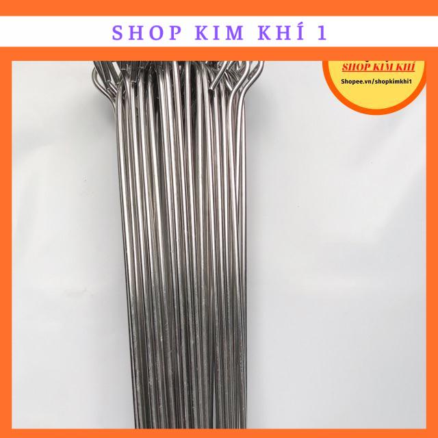 Xiên nướng thịt inox 60cm dày 4mm