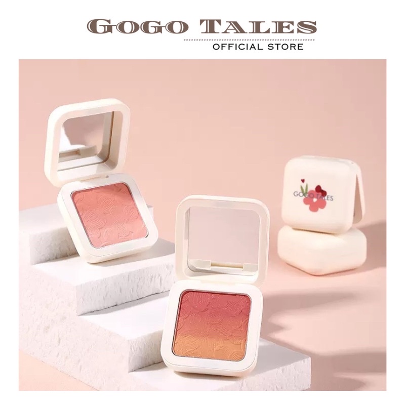 Phấn má GOGO TALES màu ombre soft cute three fight gradient blush 6.5g